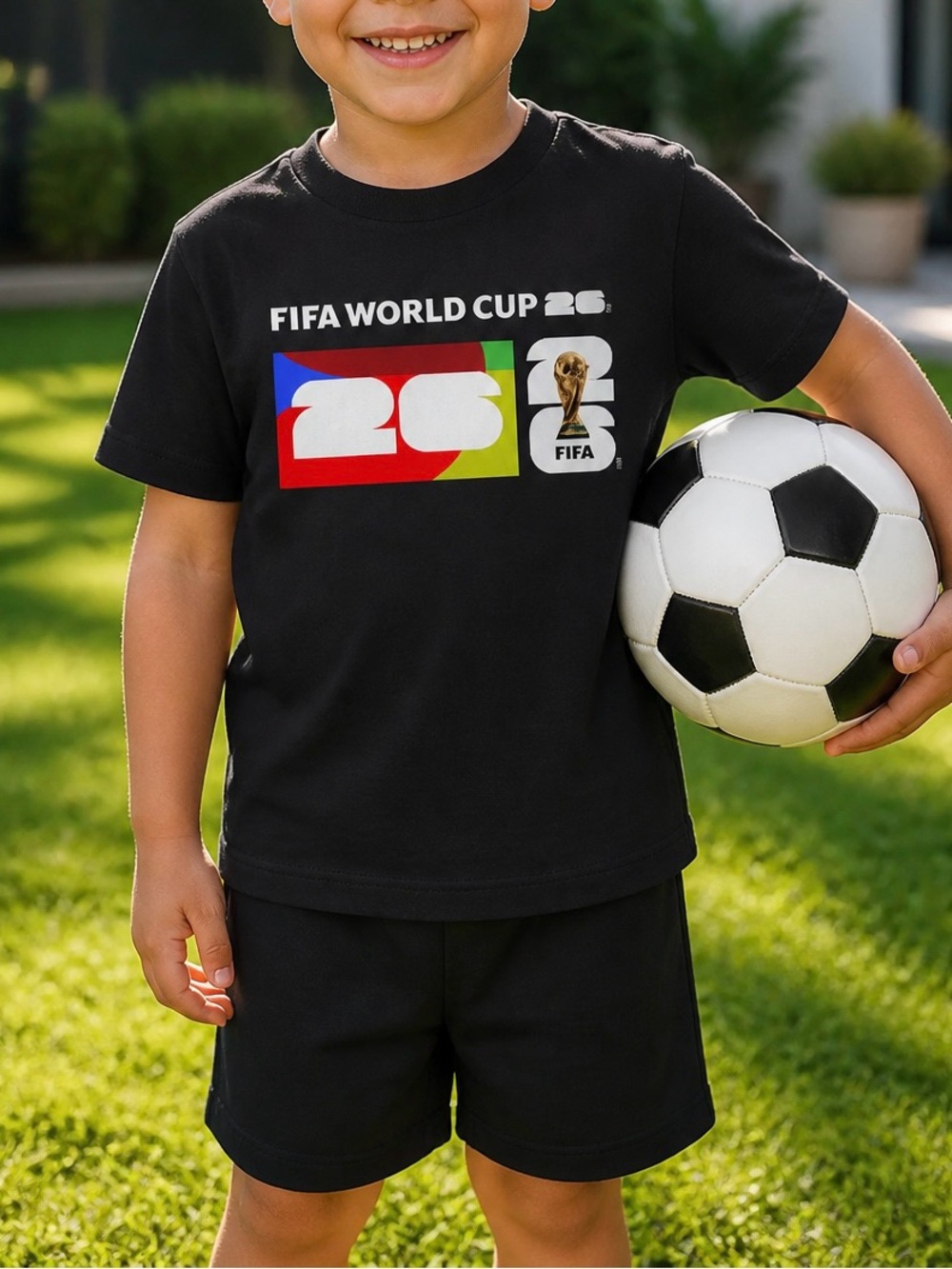FIFA World Cup 2026 Black Box Graphic Soccer Tee